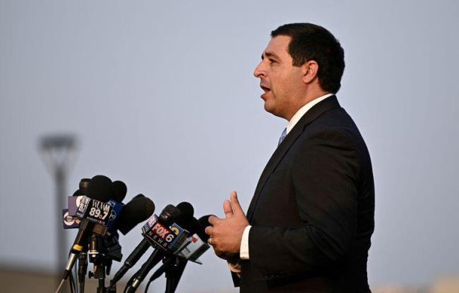 Wisco<em></em>nsin Attorney General Josh Kaul speaks following the police shooting of Jacob Blake, a Black man, in Kenosha