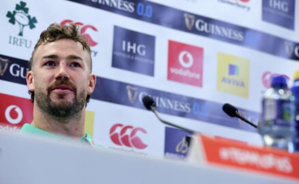 Caelan Doris during a press conference. Pic Credit: Dan Sheridan, Inpho.