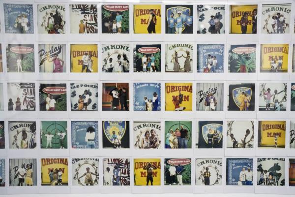 “Polaroid Backdrops” by Gary Simmons.