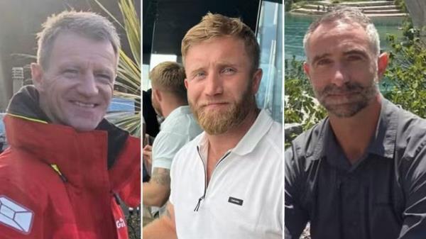 John Chapman, James Henderson and James Kirby all died in the Israeli strike