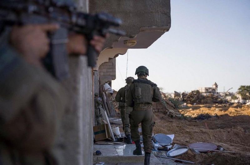 Israel's invading forces operate inside the Gaza Strip, Palestine, May 14, 2024. (AFP Photo)