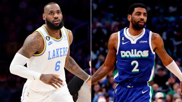 LeBron James, Kyrie Irving 02242023