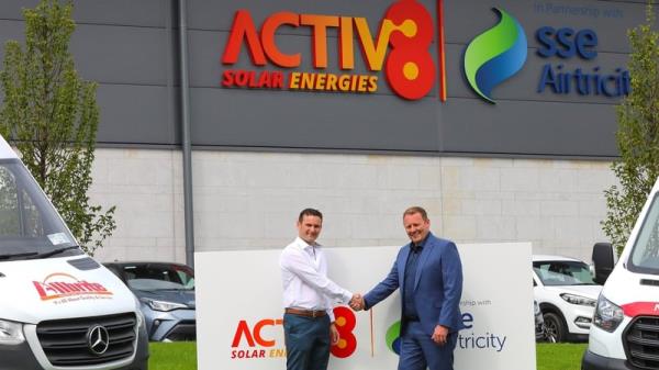 Alan Duffy (left) CEO of Allbrite and Ciaran Marron CEO of Activ8