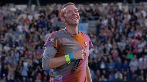 Coldplay in co<em></em>ncert at the Manchester Ethiad Stadium as part of their Music Of The Spheres World Tour. Picture date: Wednesday May 31, 2023