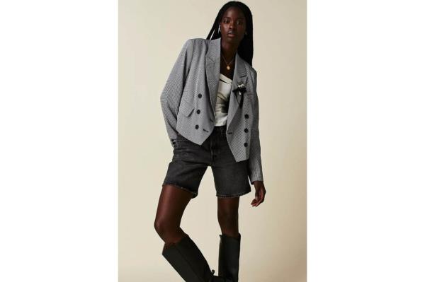 A woman in a blazer 
