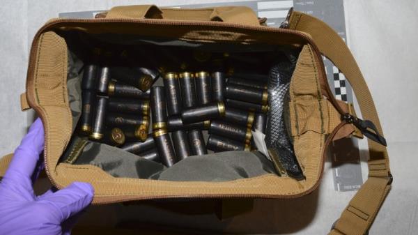 A bag of shotgun pellets found in the motorhome wher<em></em>e Stephen Alderton was living at the time of his arrest
