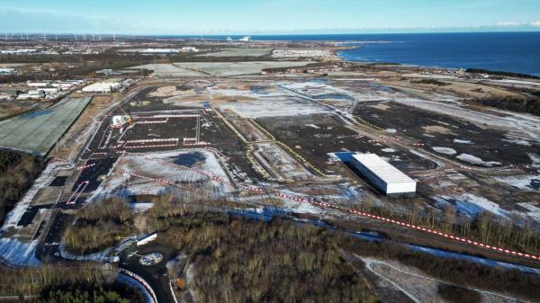 Britishvolt's site in Cambois, near Blyth