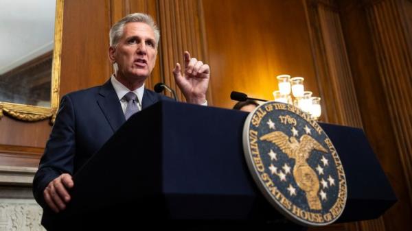 Republican House Speaker Kevin McCarthy. Pic: AP