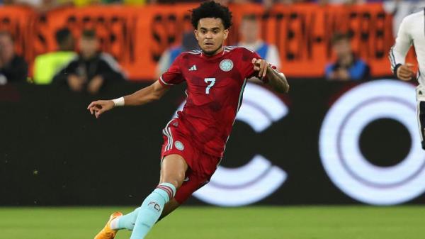 Luis Diaz playing for Colombia (Pic: AP)
