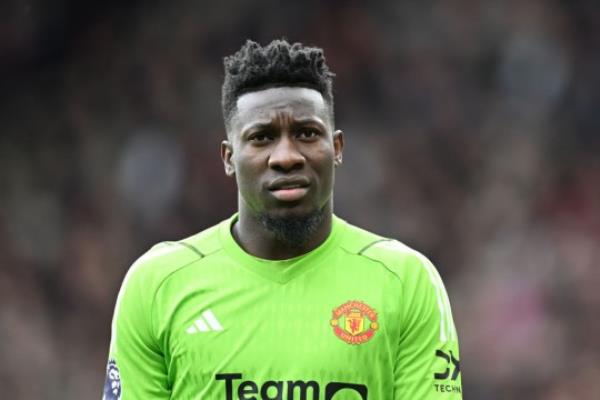  Andre o<em></em>nana of Manchester United looks on during the Premier League match between Manchester United and Burnley FC at Old Trafford