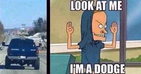 Look at me! Im a dodge!!! With my oversized excessive tow mirrors haha ;-p  | Haha, Funny, Family guy