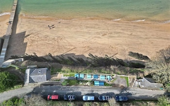 The beach in East Portlemouth, South Devon, has views across the estuary to Salcombe