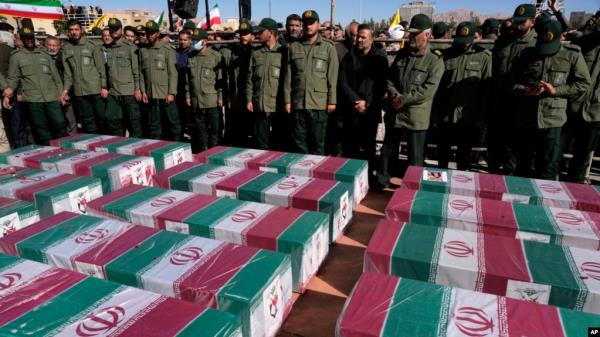 Former US President Bill Clinton, leaves after laying a wreath at the Kigali Genocide Memorial, in Kigali, Rwanda, Apr. 7, 2024.