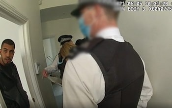 Stoyanov is co<em></em>nfronted by police