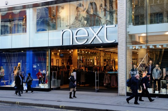 BY67TW Next Clothes Shop, Oxford Street, london, England, UK