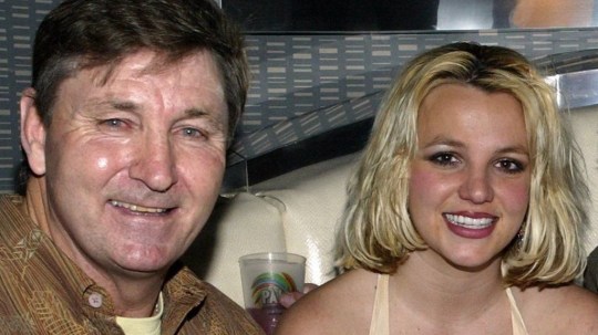 Britney Spears poses with her father, Jamie Spears