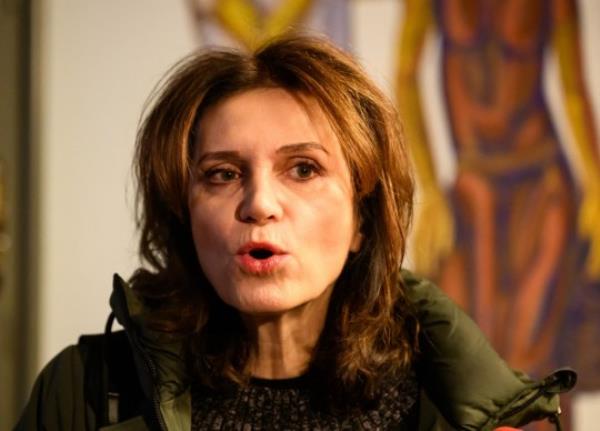 Astrid Wagner, lawyer of Austrian Josef Fritzl, who impriso<em></em>ned his daughter in a cellar for over 24 years and fathered seven children with her, talks to journalists on the sidelines of his hearing at the regio<em></em>nal court in Krems an der Donau, Austria on January 25, 2024. The reginal court in Krems, some 80 kilometres (50 miles) northwest of Vienna, approved the application of Fritzl to be transferred out of the jail he is currently in for the mentally ill who pose a high degree of danger, to a regular prison. Fritzl, now 88, was sentenced to life in prison in 2009 for the murder by neglect of a new-born baby he fathered with his daughter Elisabeth while holding her in the purpose-built ba<em></em>sement of his house. (Photo by Joe Klamar / AFP) (Photo by JOE KLAMAR/AFP via Getty Images)