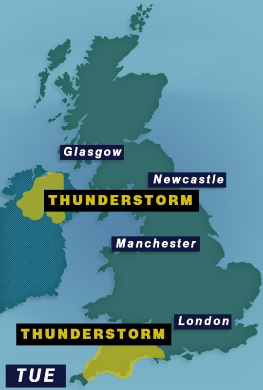 METRO GRAPHICS Met Office weather warnings map 21.05