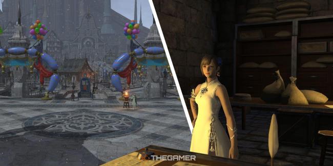 Split image of Firnamet Ishgard and Rowena