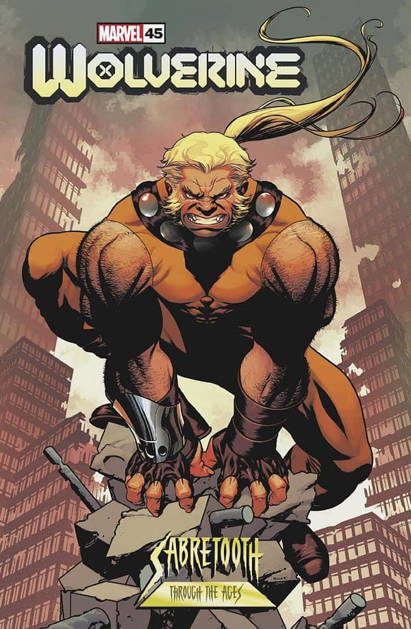 Cover image for WOLVERINE #45 MIKE MCKONE SABRETOOTH VARIANT