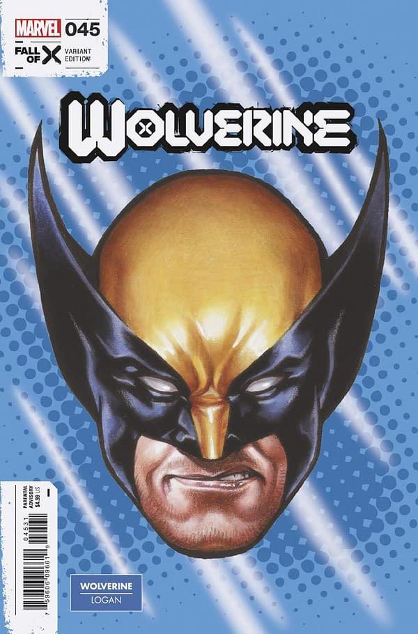 Cover image for WOLVERINE #45 MARK BROOKS HEADSHOT VARIANT