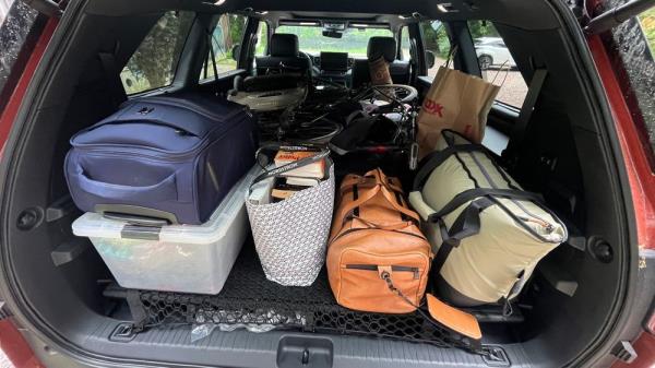 1 2024 Toyota Sequoia trunk space