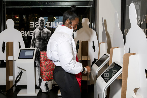 Mo<em></em>neefa Jo<em></em>nes Tucker, buys some of Tyson’s new 2.0 cannabis line.