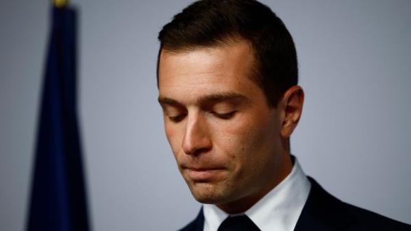Jordan Bardella, president of Natio<em></em>nal Rally. Pic: Reuters