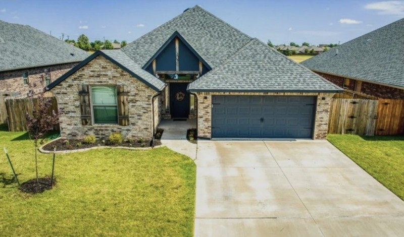 Brick facade home in Oklahoma City, OK