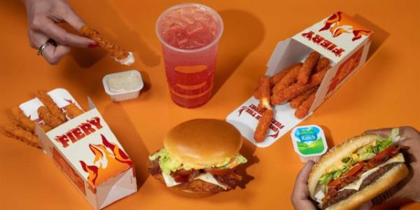burger king's fiery menu items