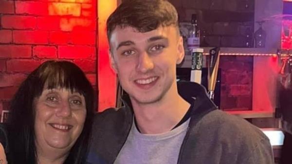 Jay Slater and his mother, Debbie Duncan. Pic: Lucy Law