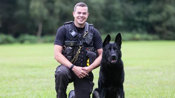 Chris Duffy and dog Reno