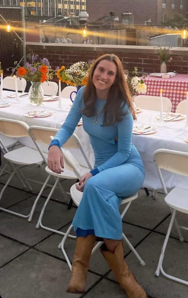 Lauren Gentry, 26, wears a pair of Lucchese cowboy boots her grandmother purchased for her. 