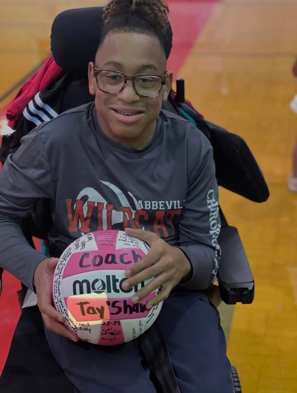 Disabled teen Tay’Shawn Landry