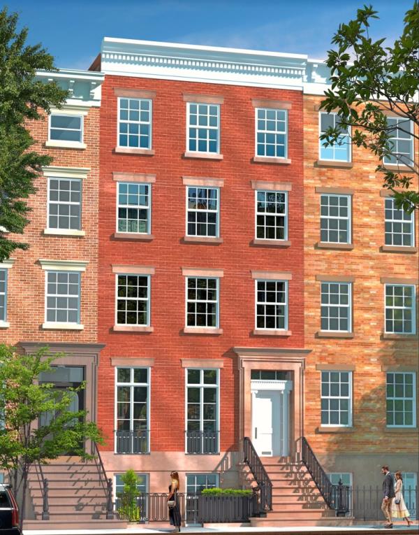 A rendering of the home -- it's multi-family and ready to return to single-family use.