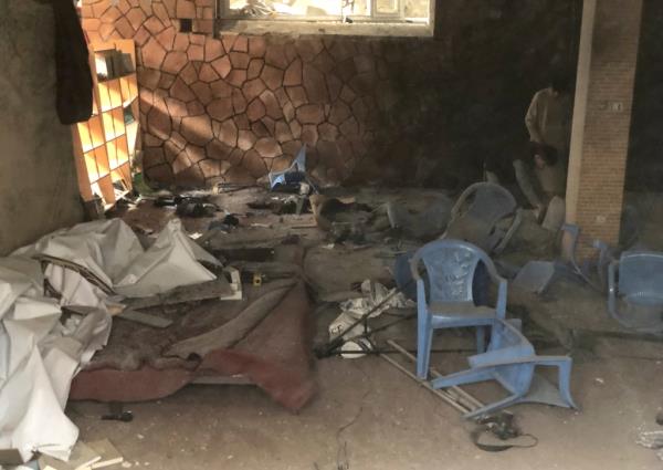 Sequecnes of a bomb blast in Afghanistan.