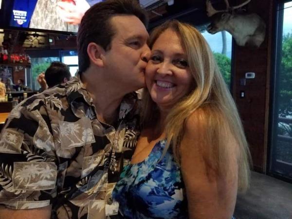 Randall Cooke and his wife.