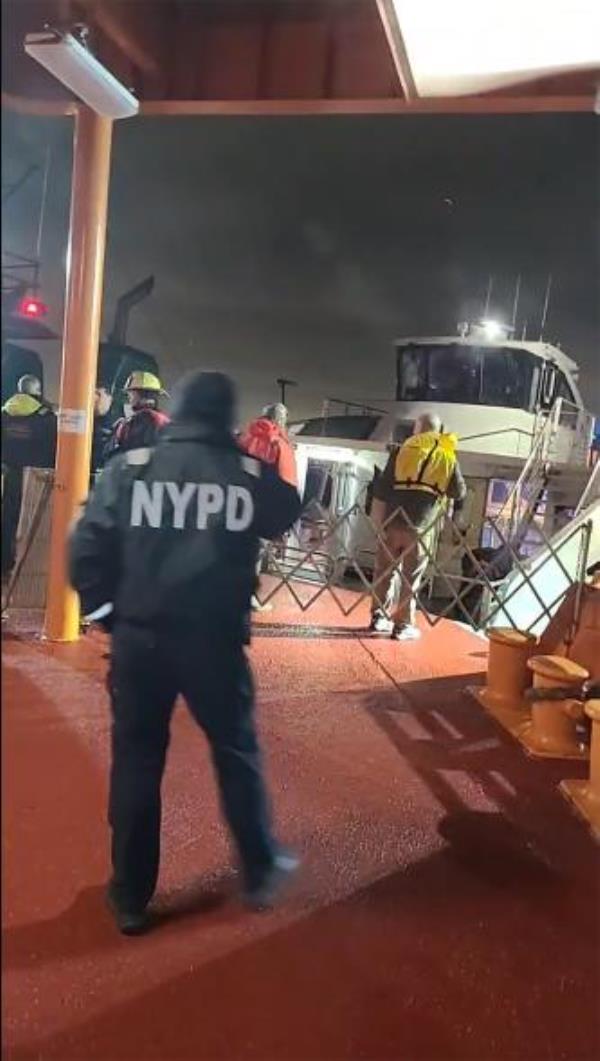 Staten Island Ferry passenger Sal Chatman Morando is live.