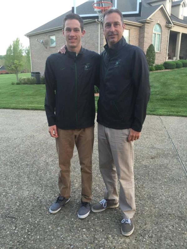 Louisville bank shooter Co<em></em>nnor Sturgeon and his dad, Todd.