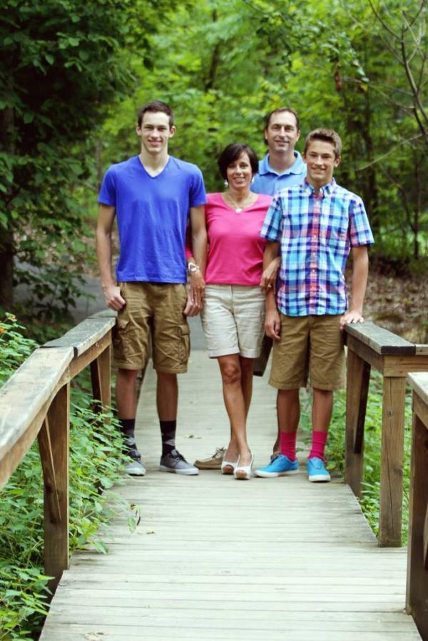 Co<em></em>nnor Sturgeon, left, is seen with his immediate family in an undated Facebook photo. 
