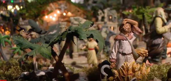 Nativity scene outside Providence home with more than 400 pieces. 