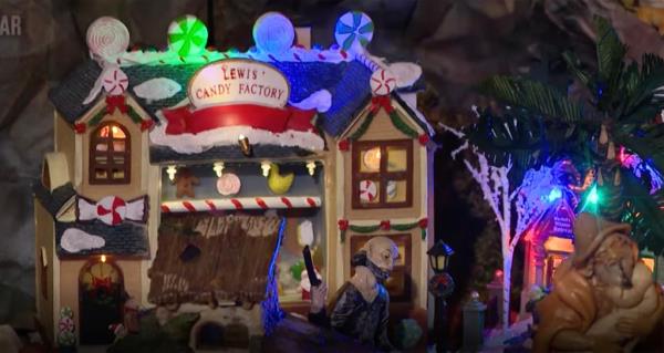 Nativity scene outside Providence home with more than 400 pieces. 