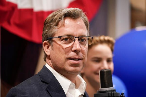 Ogles after being declared the winner in Tennessee's 5th Co<em></em>ngressional District party primary in Franklin, Tenn.