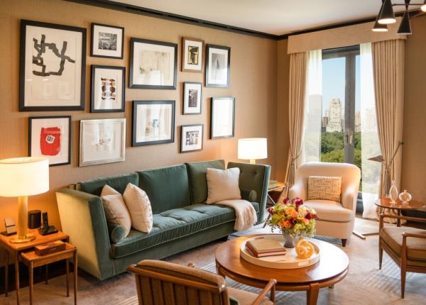 There's space for plush seating and art displays.