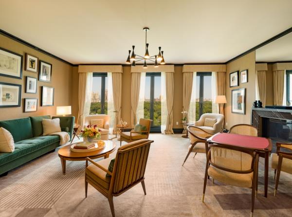 A wide angle of the living area.
