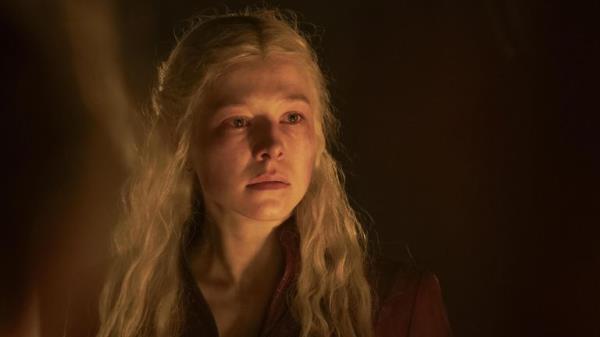 Emma D'Arcy as Rhaenyra Targaryen in series two of House Of The Dragon. Pic: Sky UK/HBO</p>

<p>　　