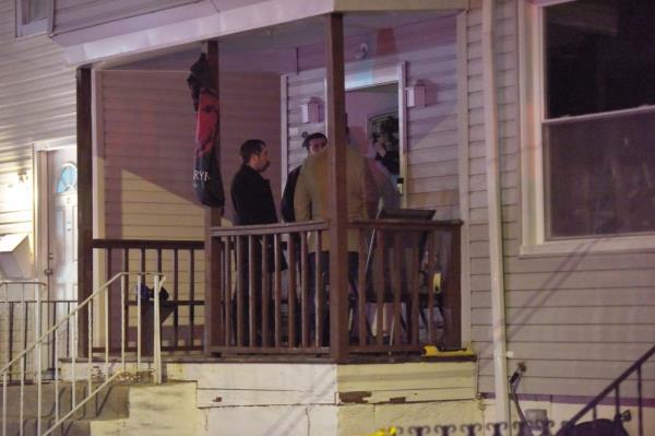 A police officer was stabbed in the vicinity of 25 Elizabeth St.