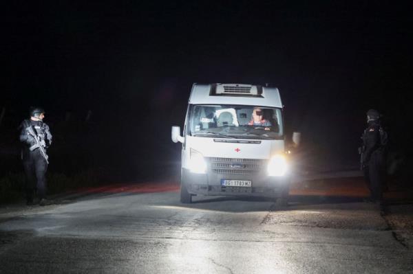According to local media, after a late-night argument in a school yard near Mladenovac, 26 miles south of Belgrade, the suspect returned with an assault rifle, opened fire and co<em></em>ntinued to shoot at people at random from a moving car.