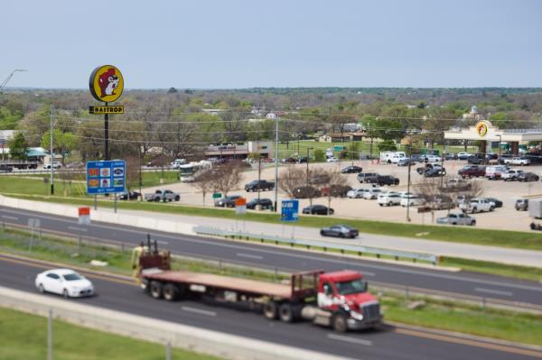 The town of Bastrop remains fairly small.