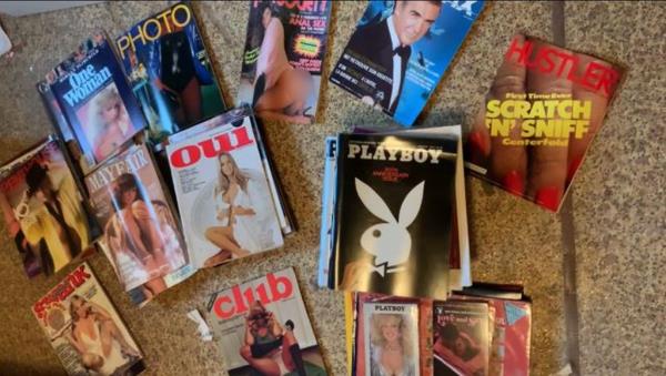 The couple didn't throw out everything. According to Lima, both she and he boyfriend saved several records, glasses and several vintage Playbill covers and used them as decoration. 